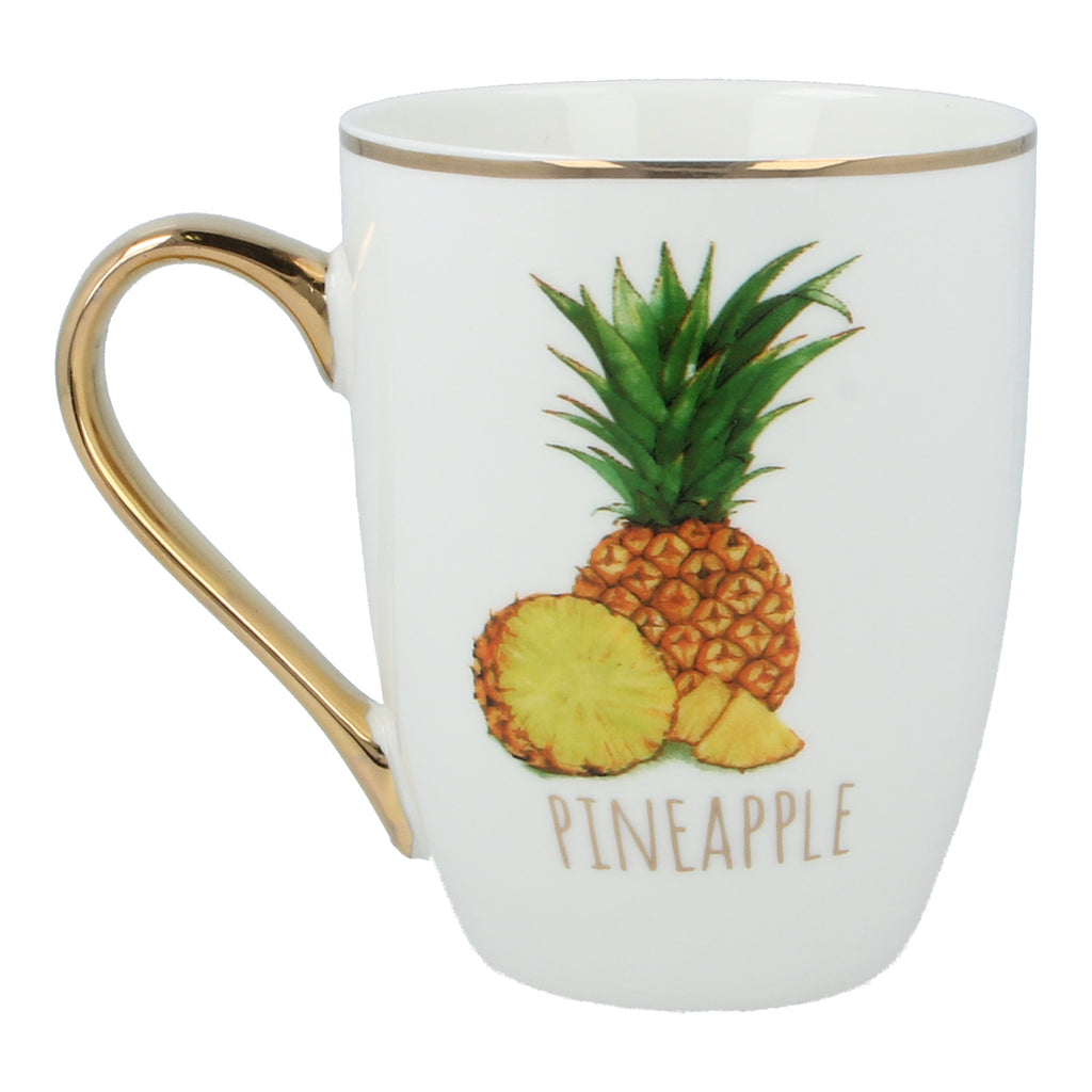 cut pineapple design mug