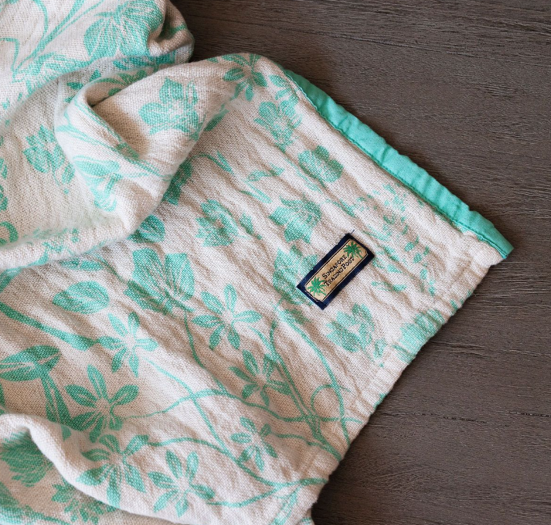 green tea towel