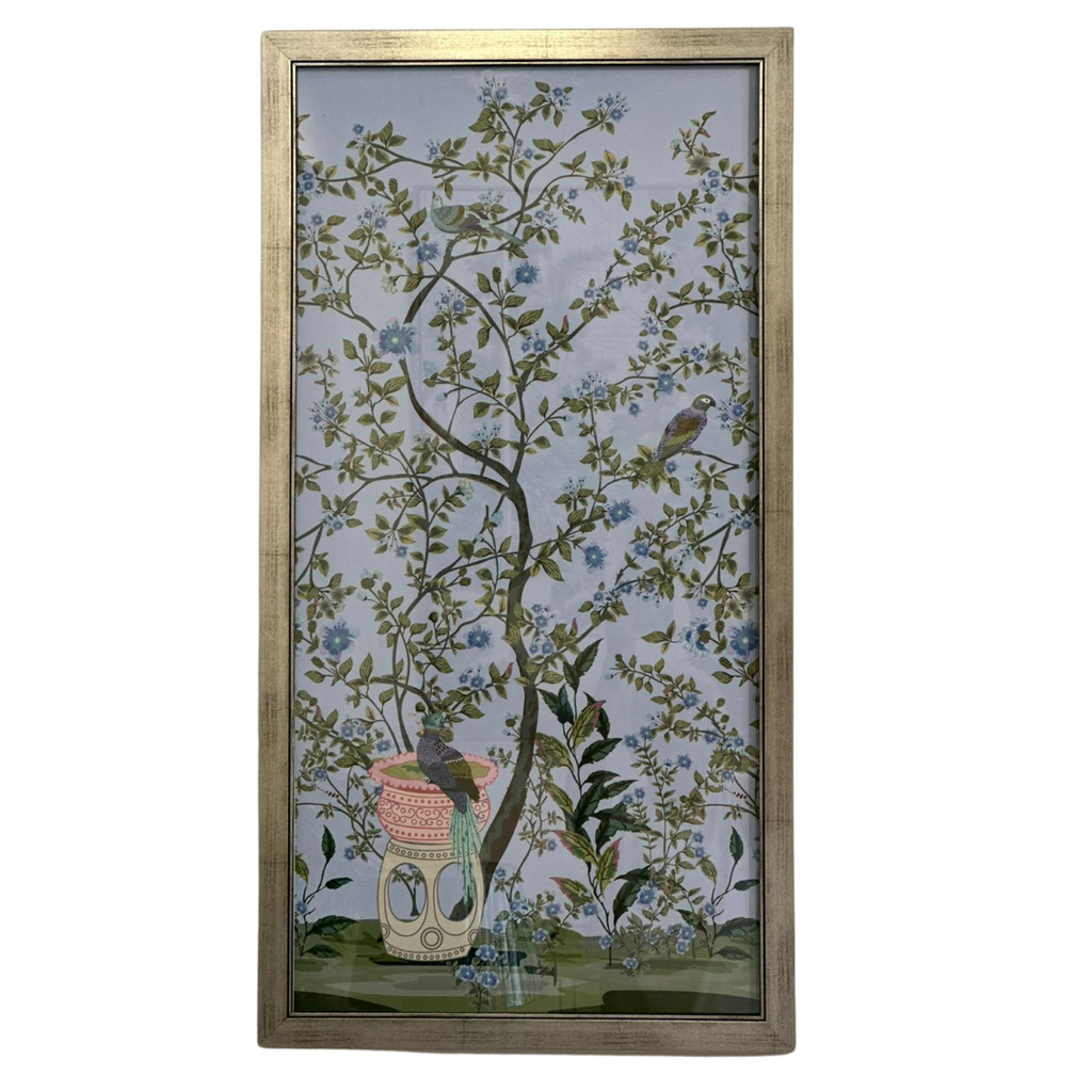 blue chinoiserie art