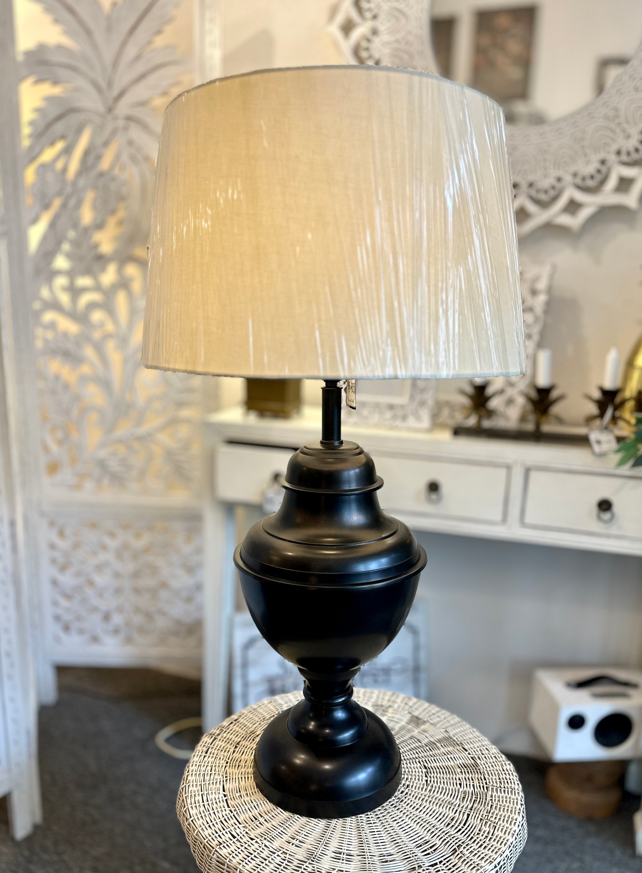 Large Bronze Table Lamp – Singapore Trading Post
