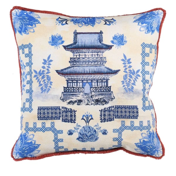 Chinese Temple Cushion – Singapore Trading Post