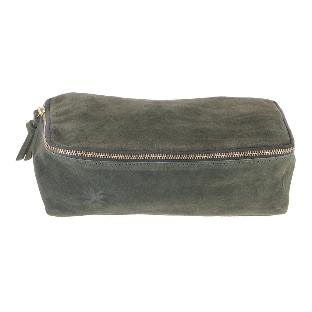 suede travel pouch