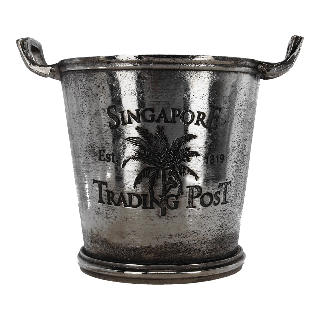 small silver ice bucket singapore trading post