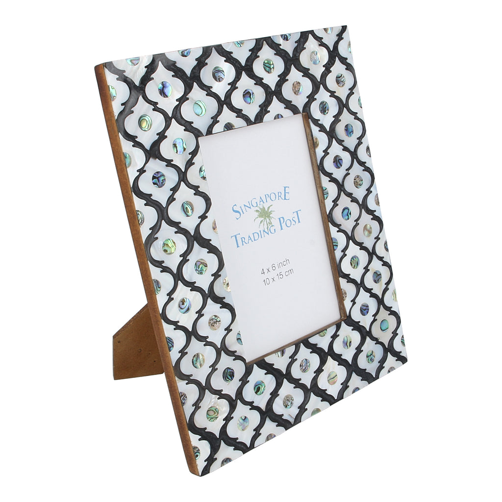 mother of pearl shell photo frame