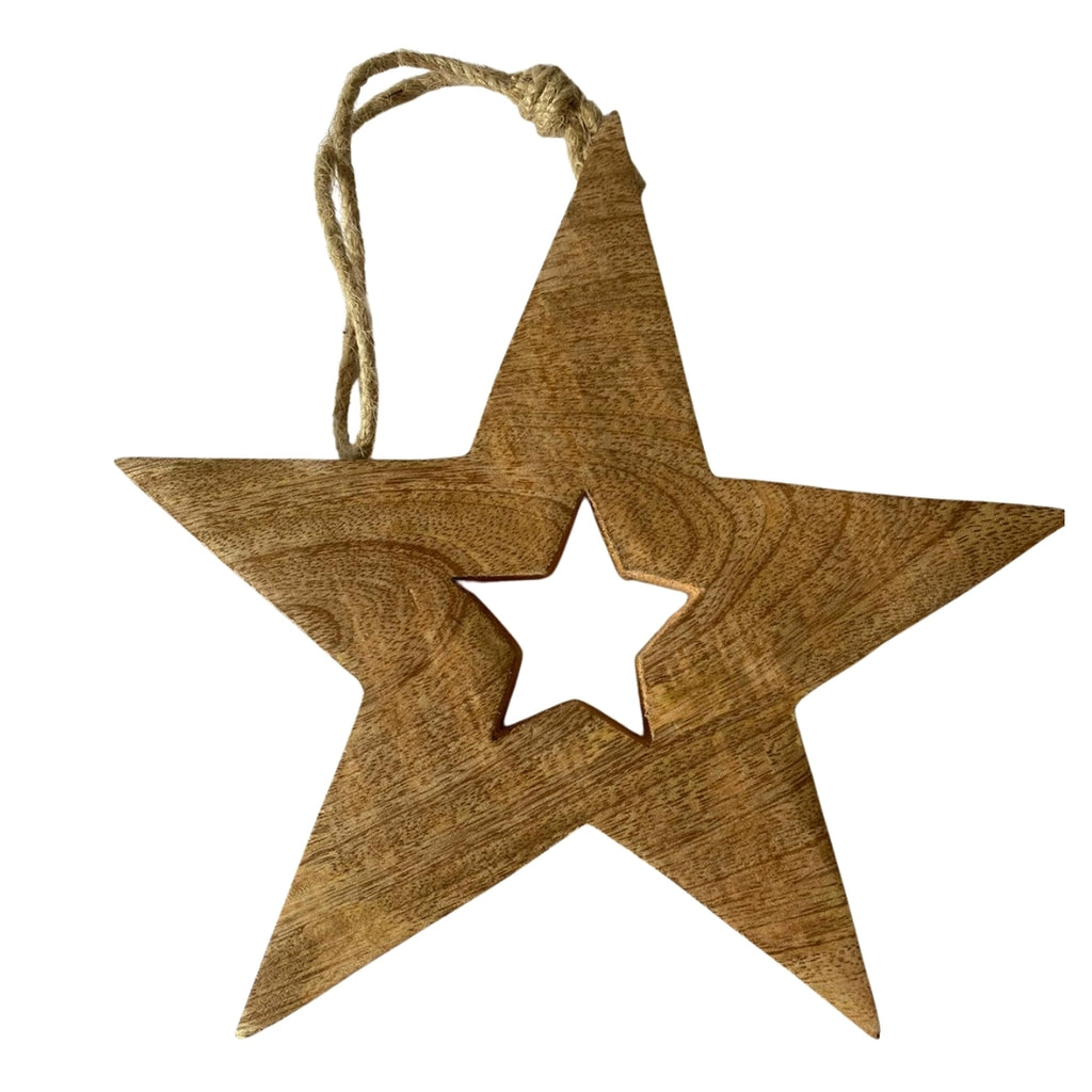 Wooden Christmas Decor Star