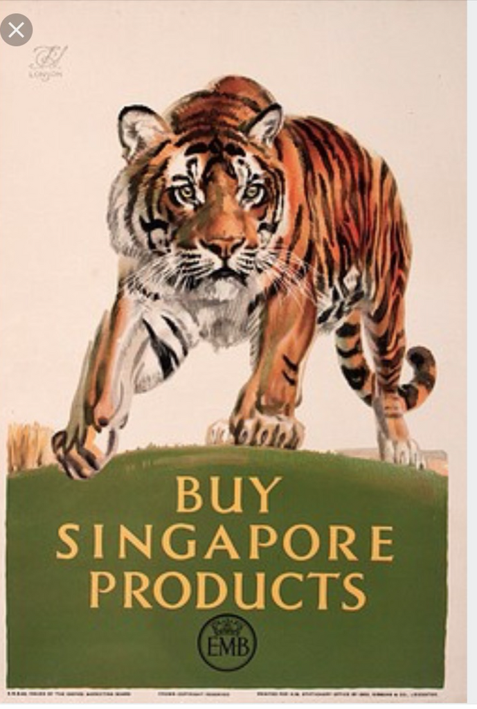 Empire marketing board tiger painting