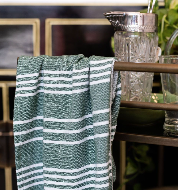green tea towel