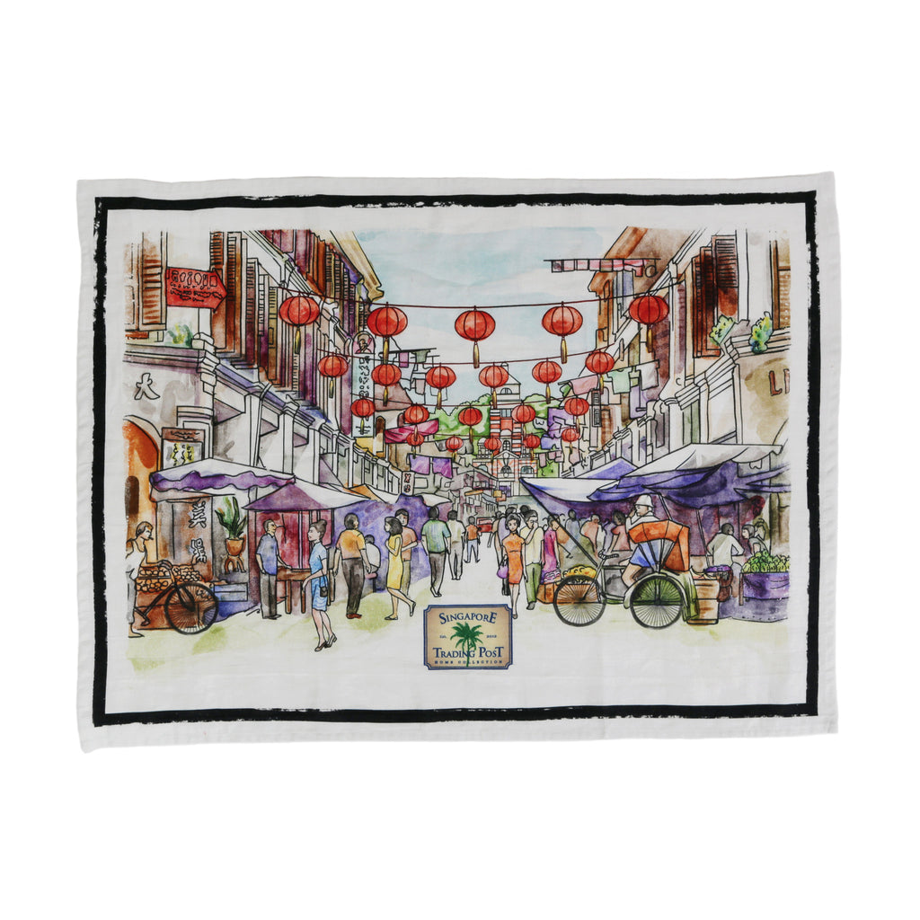 china town tea towel