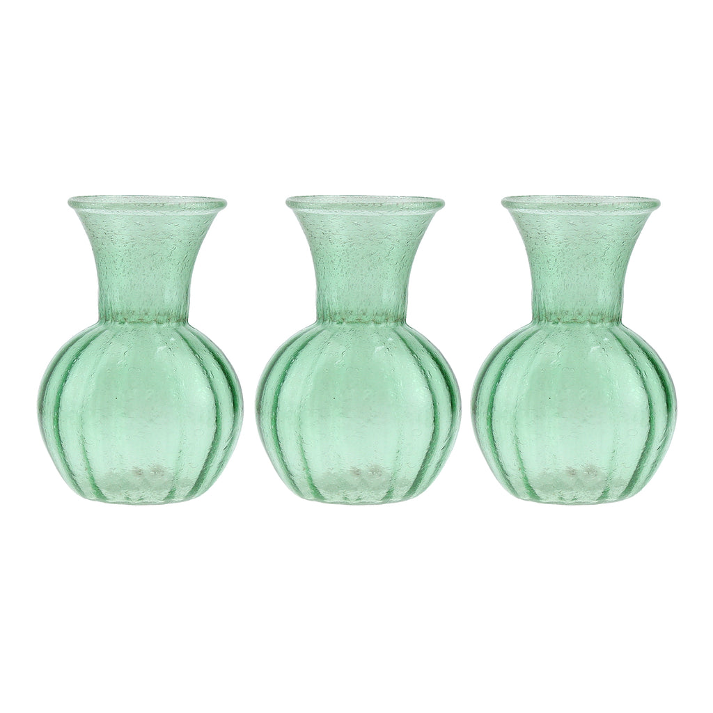 green vase